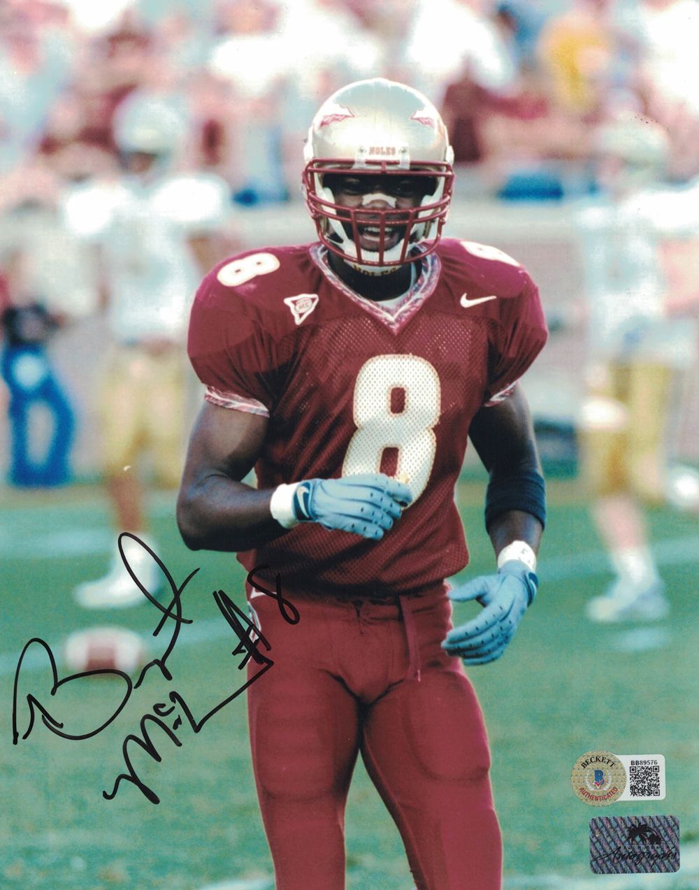 Bryant McFadden Autographed Florida State Seminoles 8x10 Photo Beckett