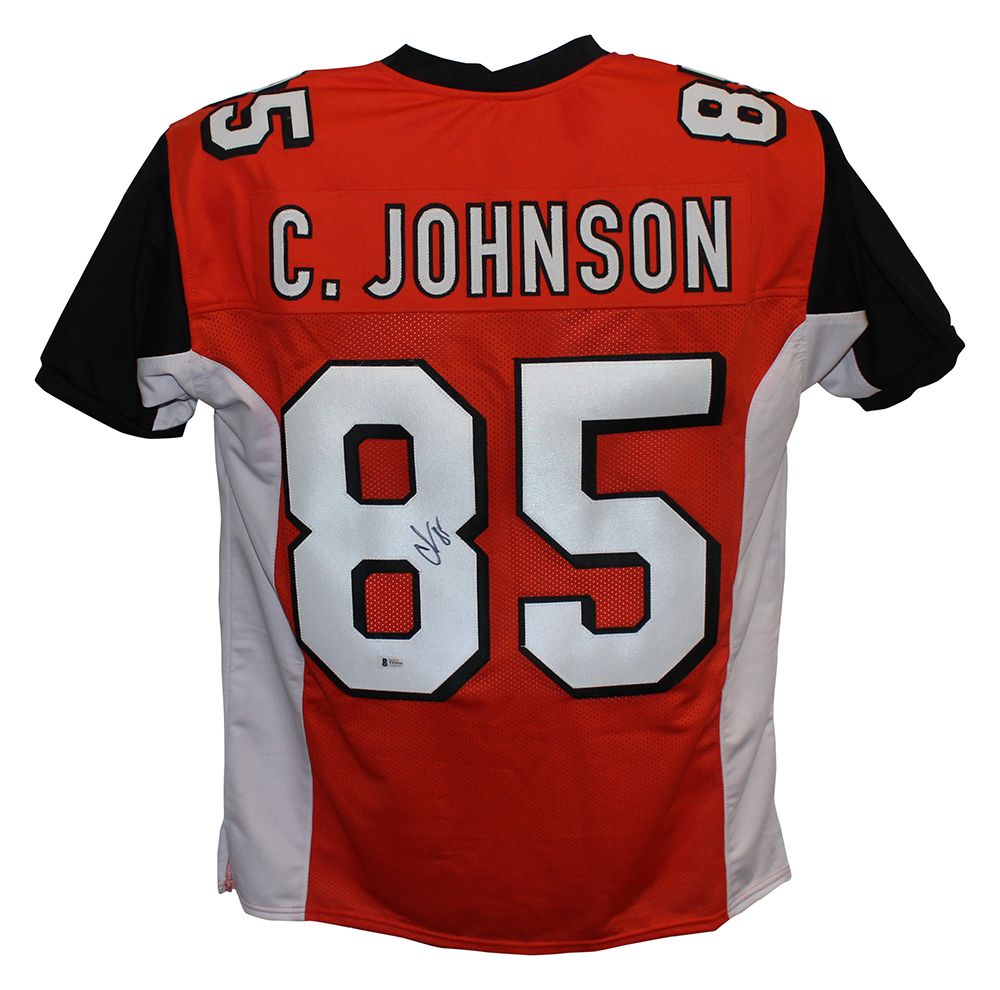 Chad Johnson Autographed/Signed Pro Style Orange XL Jersey BAS