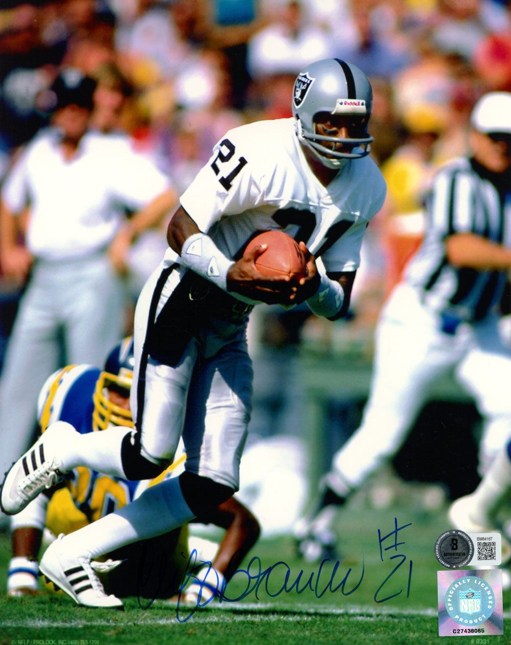Cliff Branch Autographed Oakland Raiders 8x10 Photo Beckett 45634