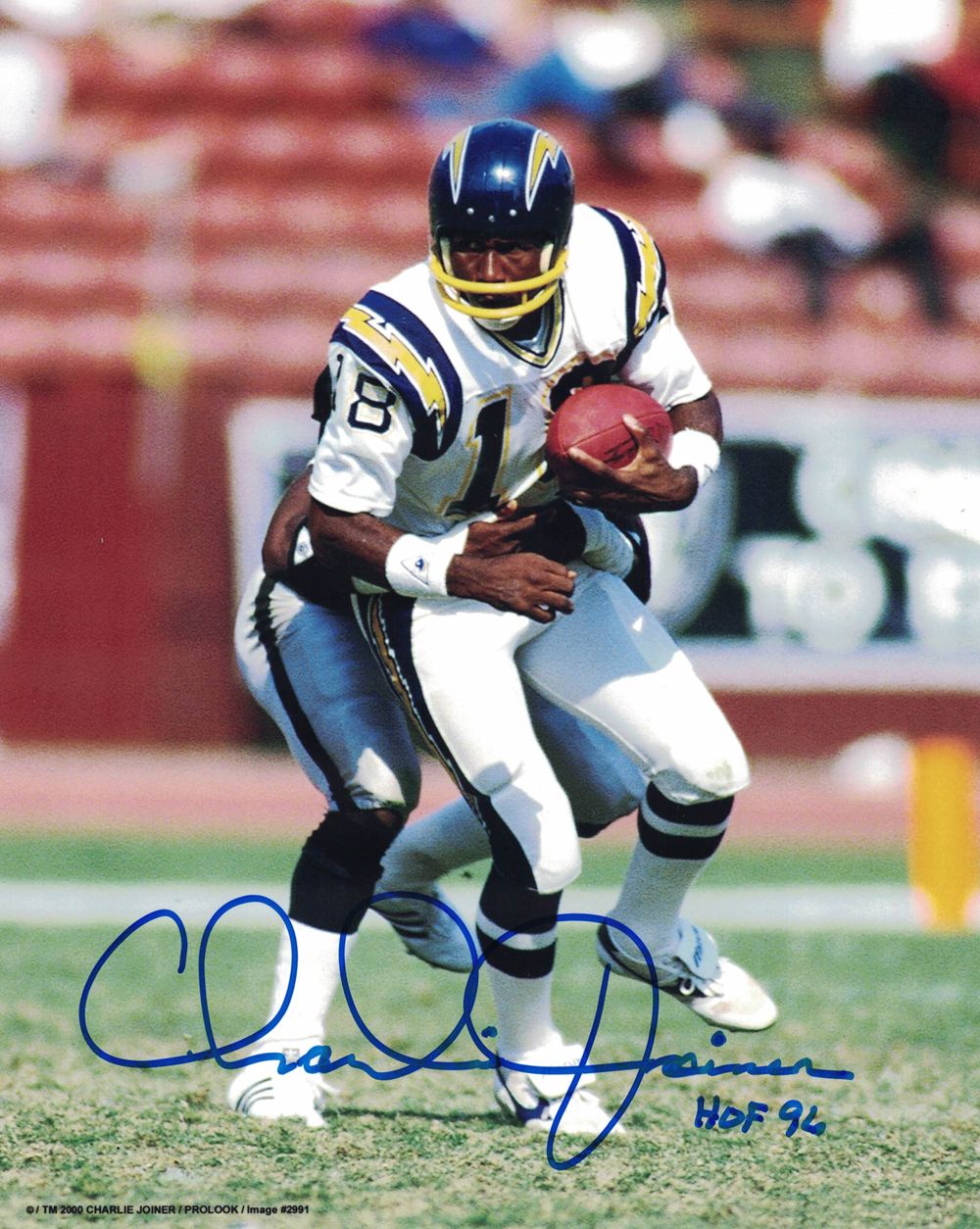 Charlie Joiner Autographed/Signed San Diego Chargers 8x10 Photo