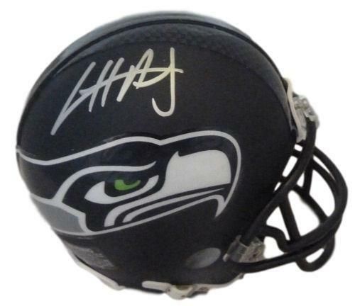 Cliff Avril Autographed Seattle Seahawks Riddell mini helmet JSA