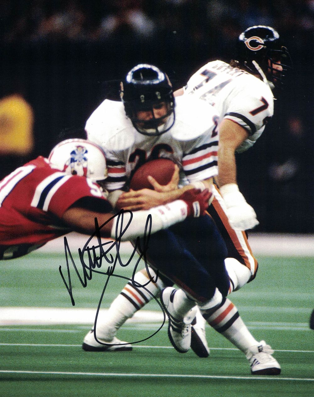 Matt Suhey Autographed/Signed Chicago Bears 8x10 Photo