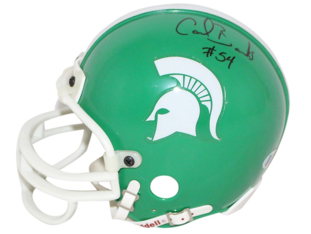 Carl Banks Autographed Michigan State Spartans Replica Mini Helmet BAS