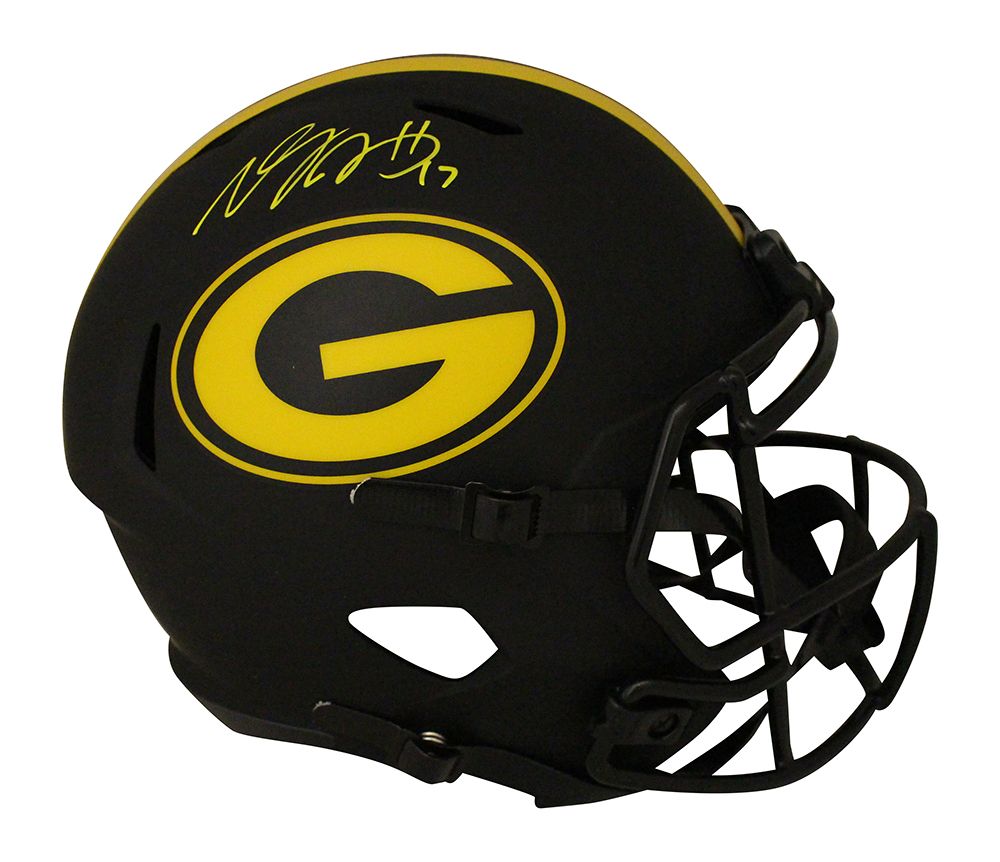 Davante Adams Autographed Green Bay Packers F/S Speed Eclipse Helmet JSA