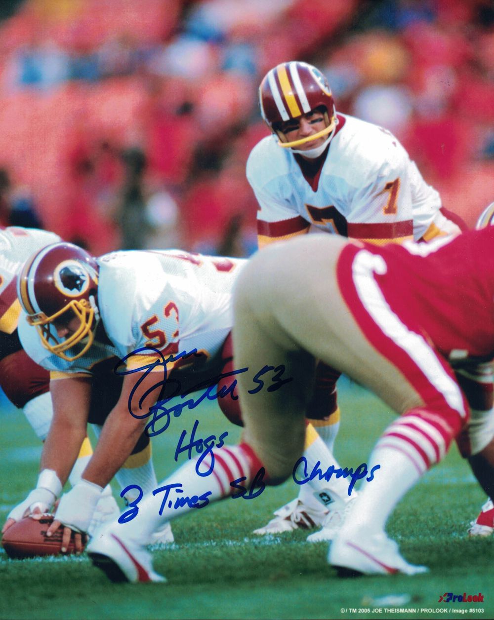 Jeff Bostic Autographed/Signed Washington Redskins 8x10 Photo