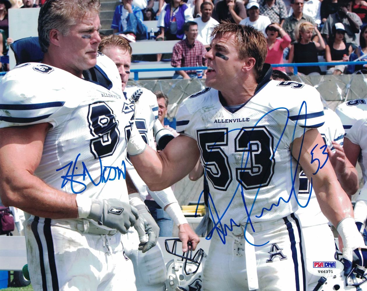 Kevin Nash &amp; Bill Romanowski Signed The Longest Yard 8x10 Photo PSA