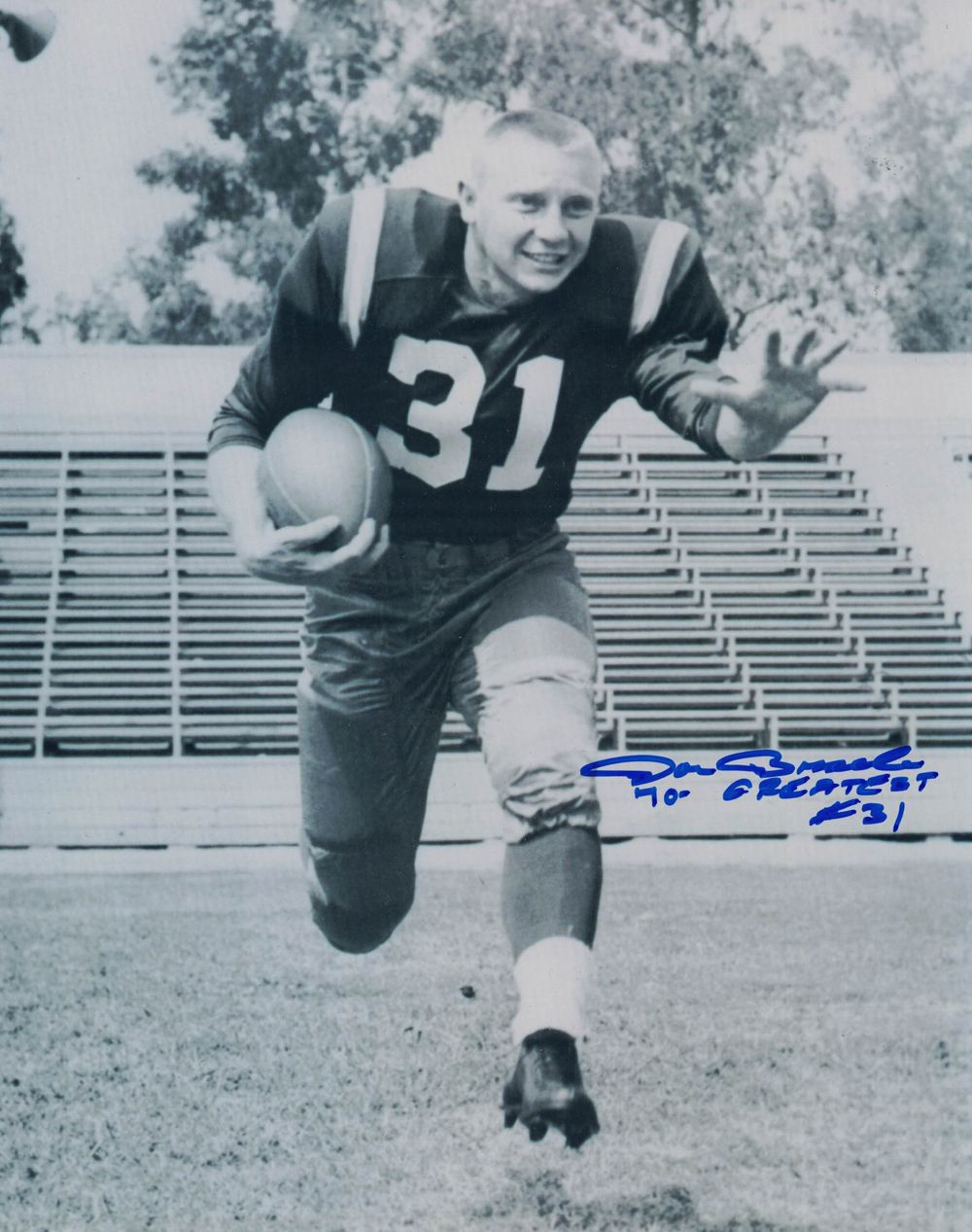 Don Bosseler Autographed Washington Redskins 8x10 Photo 70 Greatest