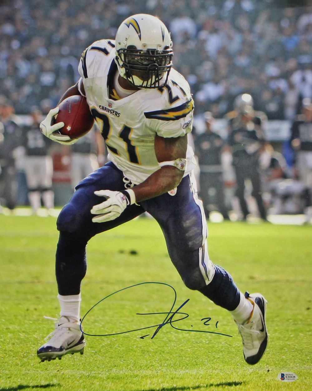 Ladainian Tomlinson Autographed San Diego Chargers 16x20 Photo BAS