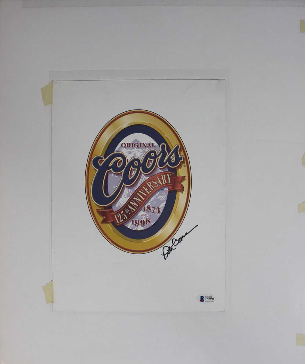 Pete Coors Autographed/Signed 125th Anniversary Coors 9x12 Photo BAS