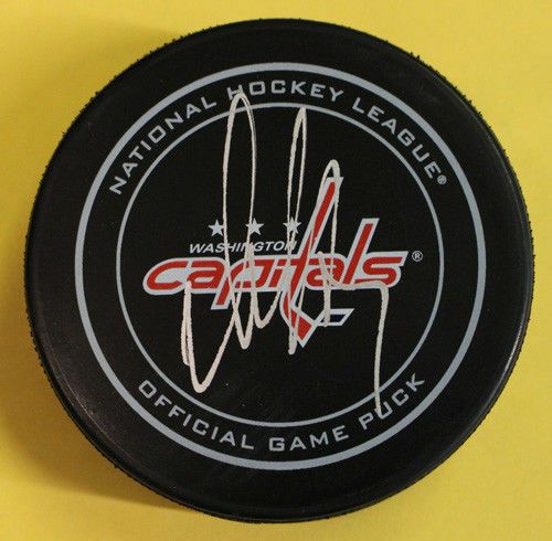 Alex Ovechkin Autographed Washington Capitals Official NHL Puck JSA