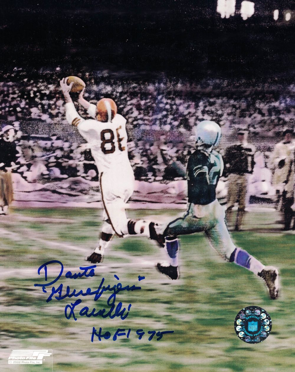 Dante Lavelli Autographed/Signed Cleveland Browns 8x10 Photo