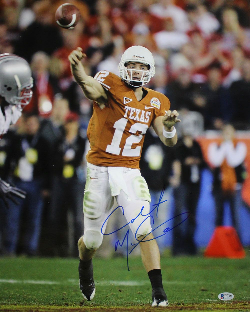 Colt McCoy Autographed/Signed Texas Longhorns 16x20 Photo BAS