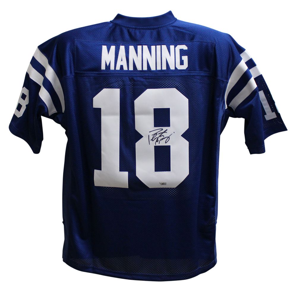 Peyton Manning Signed Indianapolis Colts Mitchell &amp; Ness 2XL Jersey FAN