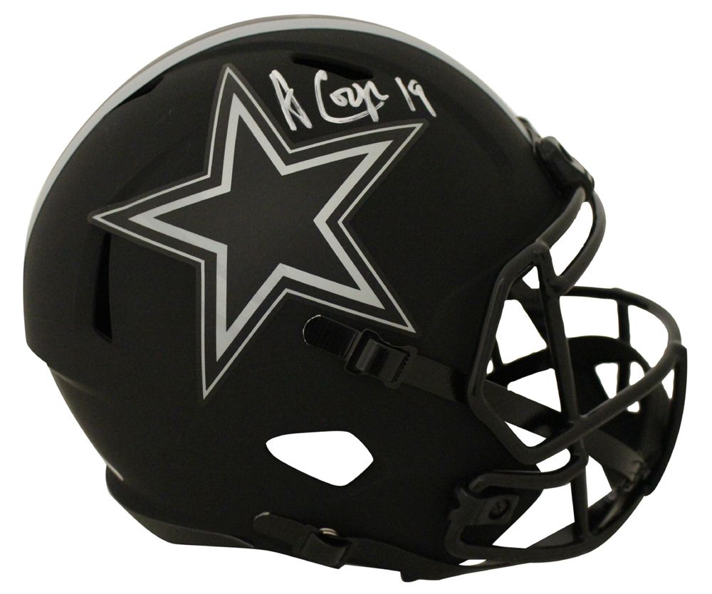 Amari Cooper Autographed/Signed Dallas Cowboys Eclipse Helmet JSA