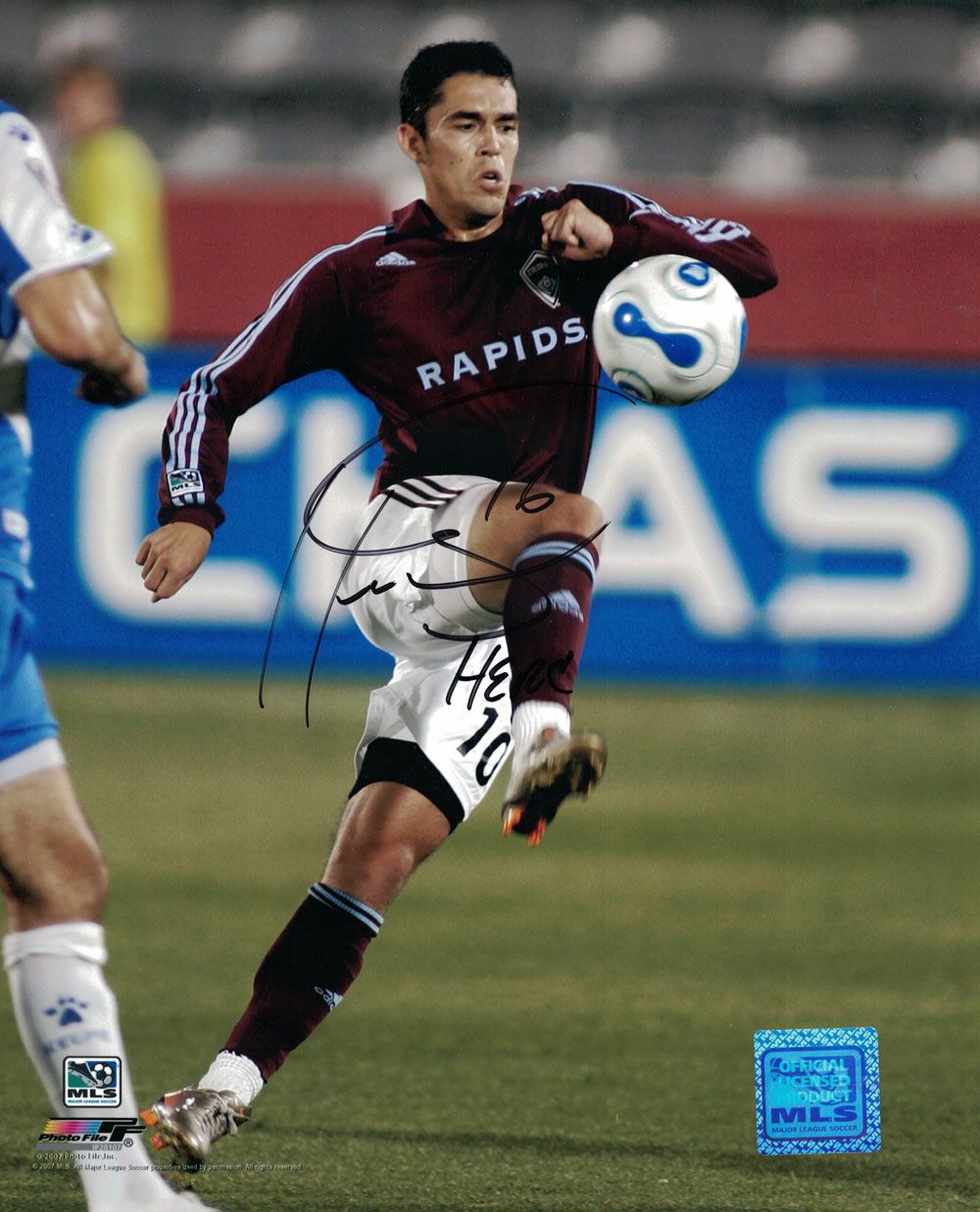 Herculez Gomez Autographed/Signed Colorado Rapids MLS 8x10 Photo PF