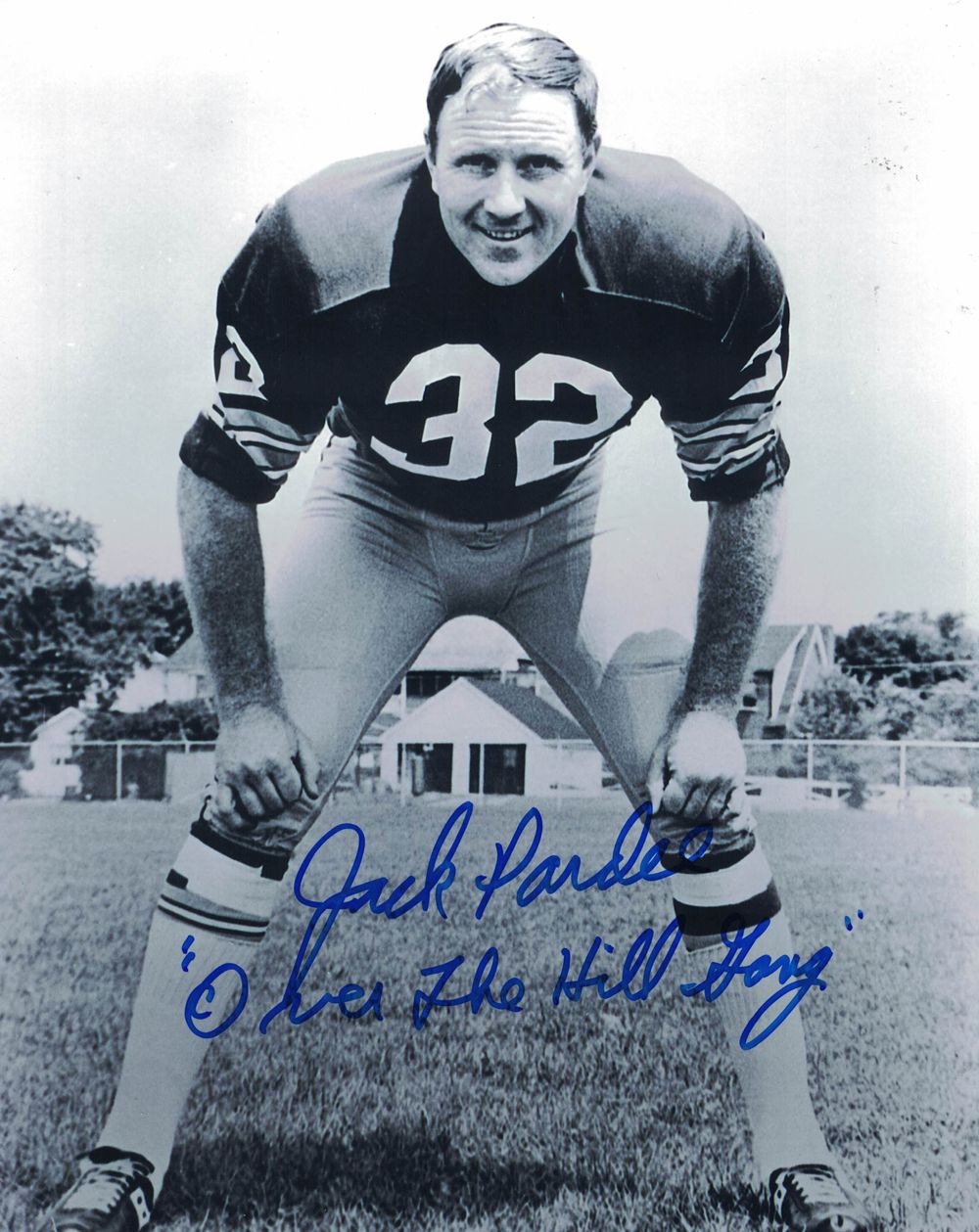 Jack Pardee Autographed Washington Redskins 8x10 Photo Over Hill Gang