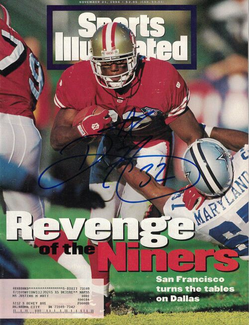 Ricky Watters Autographed San Francisco 49ers Nov 1994 Sports Illustrated