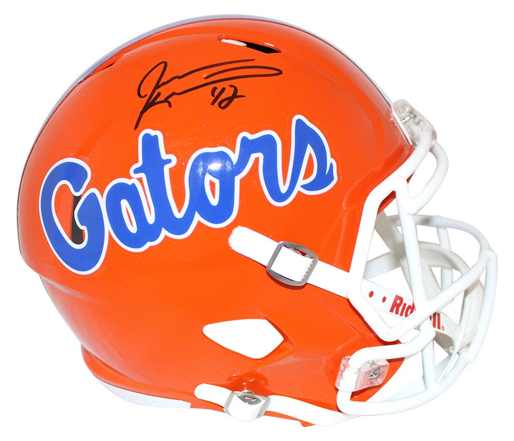 Jevon Kearse Autographed/Signed Florida Gators Speed Replica Helmet BAS