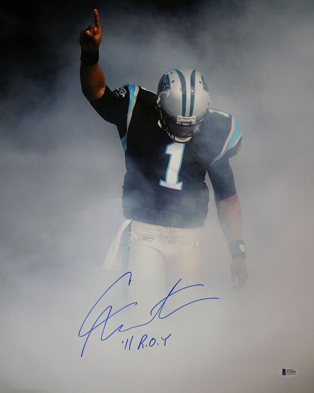 Cam Newton Autographed/Signed Carolina Panthers 16x20 Photo ROY BAS