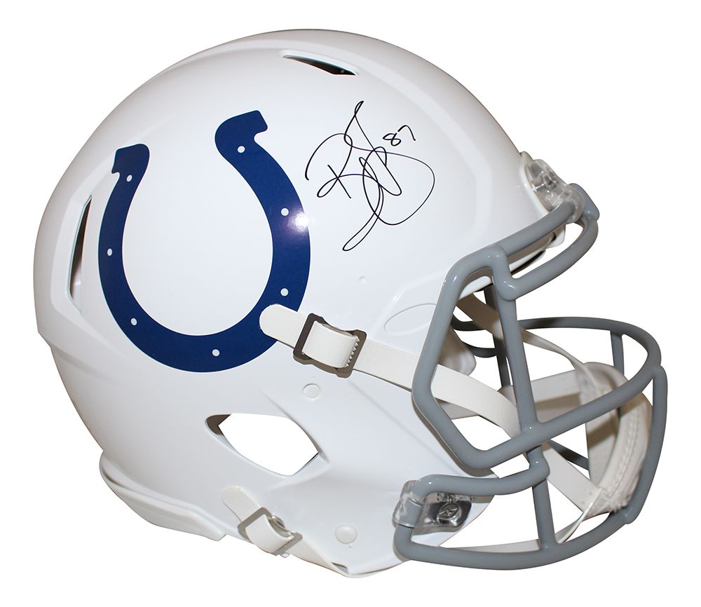 Reggie Wayne Autographed Indianapolis Colts Authentic Speed Helmet BAS