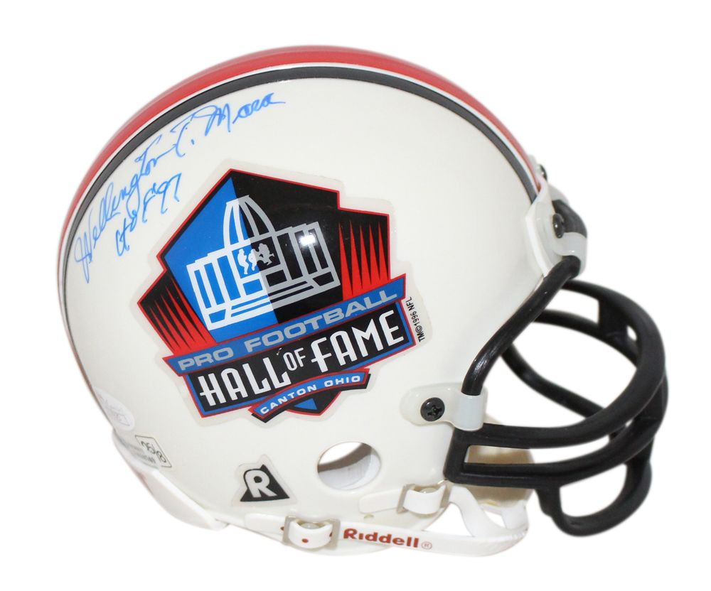 Wellington Mara Autographed Hall Of Fame Replica Mini Helmet HOF JSA