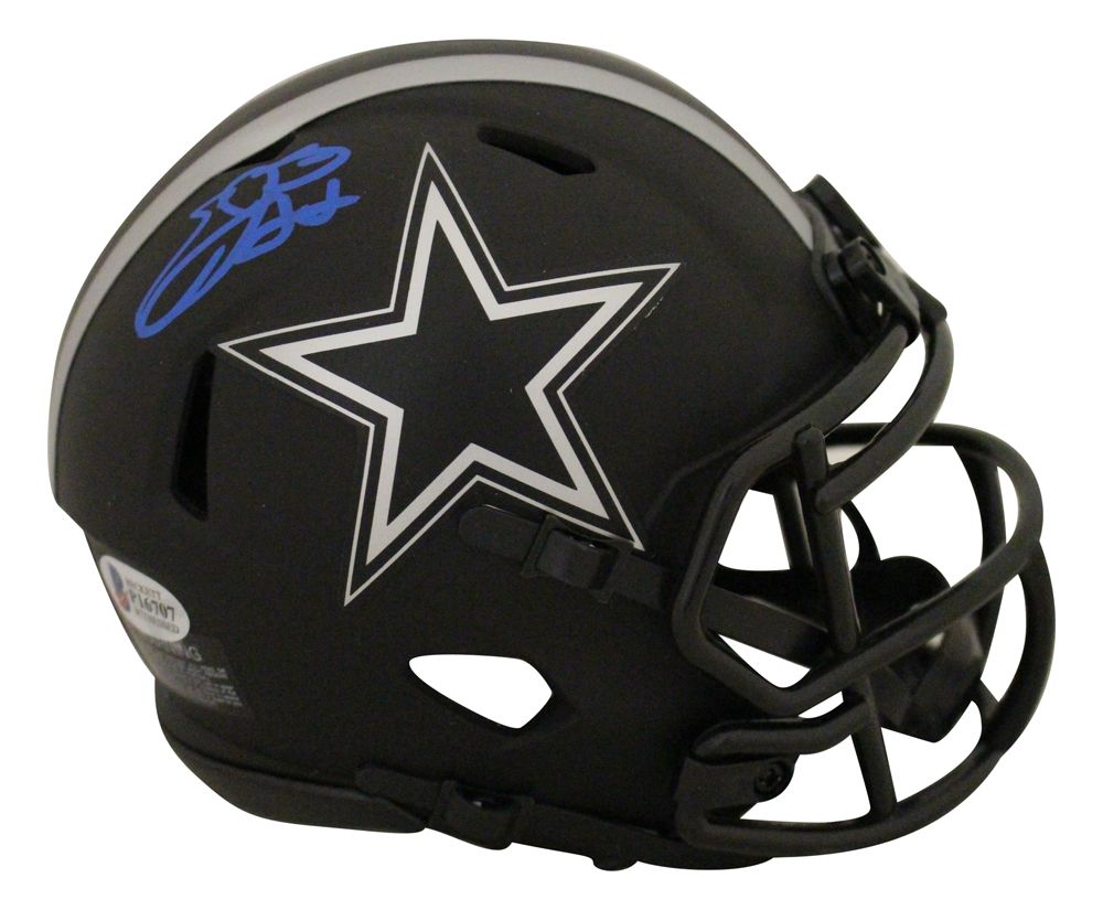 Emmitt Smith Autographed/Signed Dallas Cowboys Eclipse Mini Helmet BAS