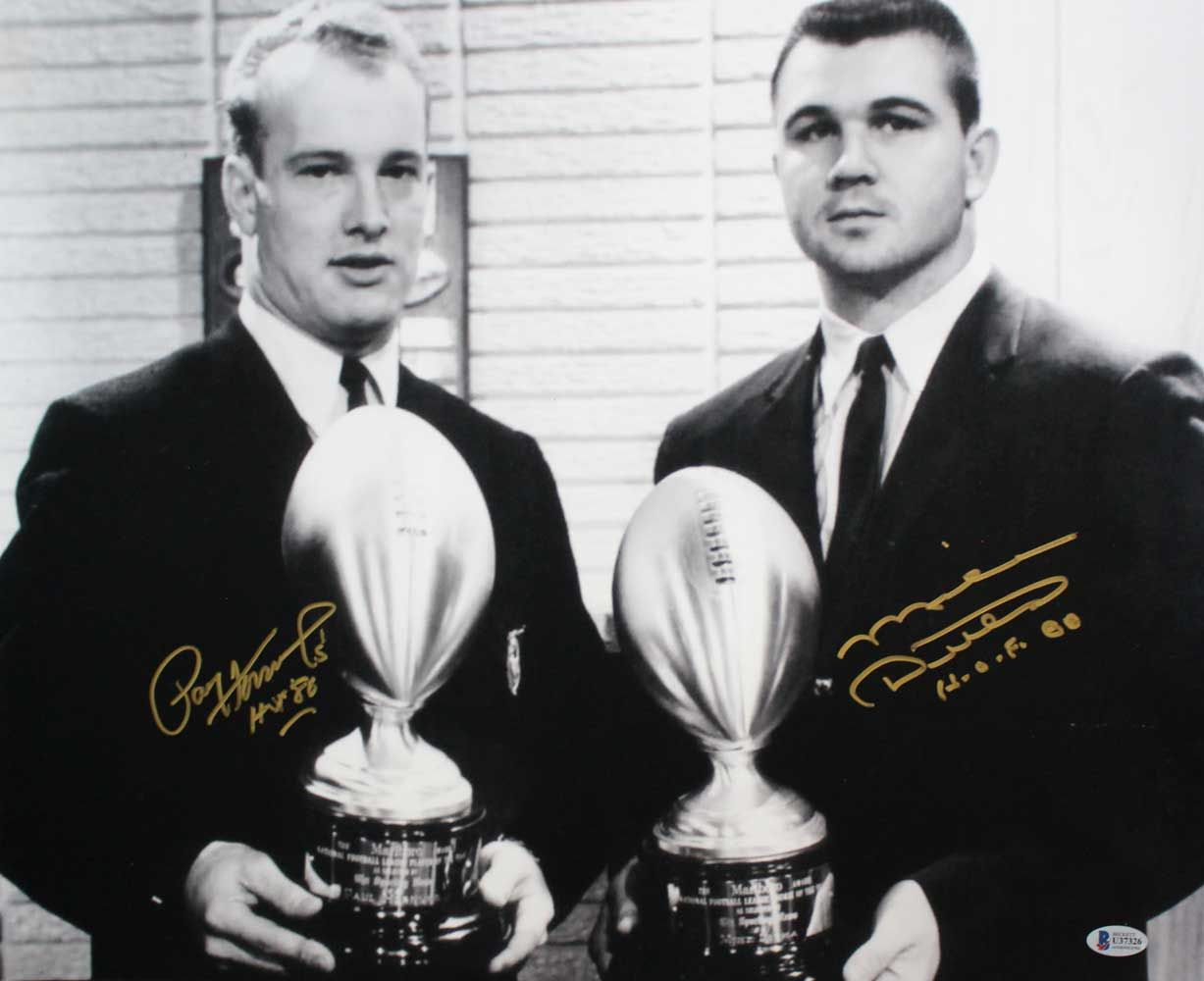 Mike Ditka &amp; Paul Hornung Autographed/Signed 16x20 Photo BAS
