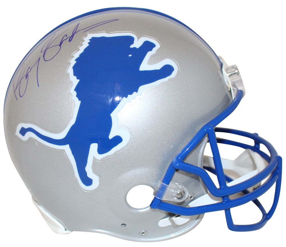 Barry Sanders Autographed Detroit Lions 1983-02 Authentic Helmet BAS