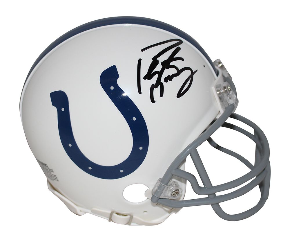 Peyton Manning Autographed/Signed Indianapolis Colts Mini Helmet FAN