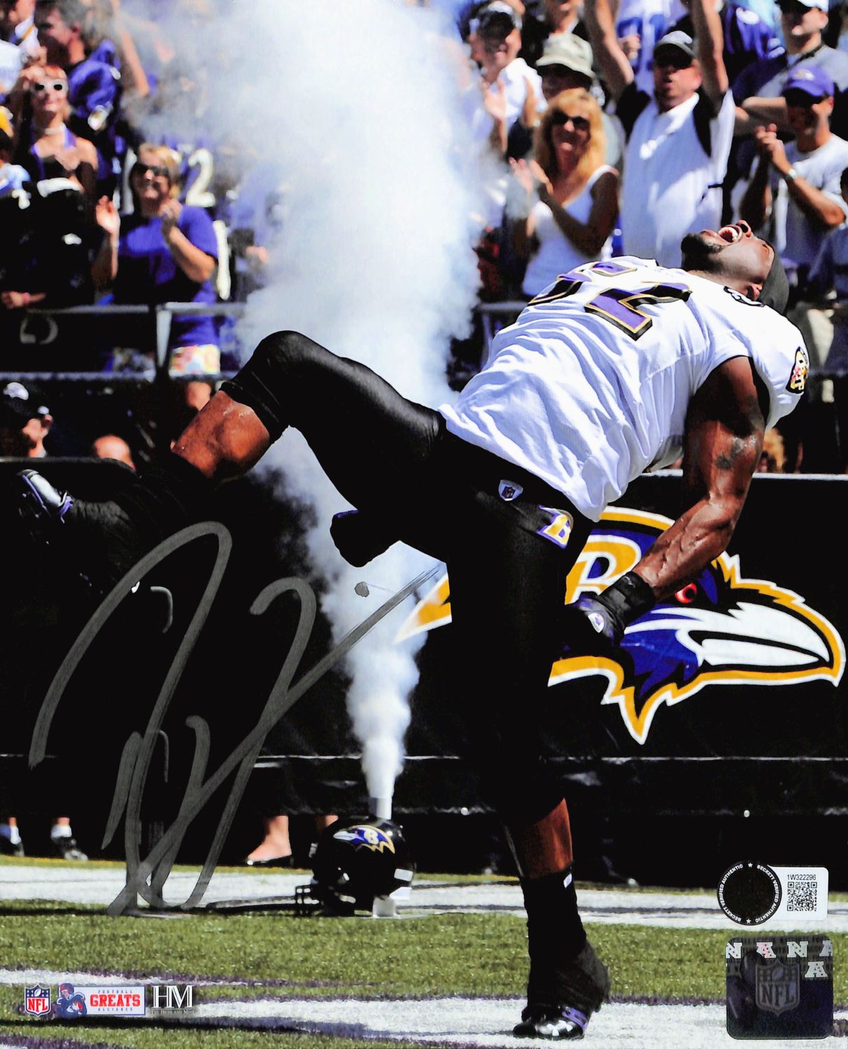 Ray Lewis Autographed/Signed Baltimore Ravens 8x10 Photo Beckett