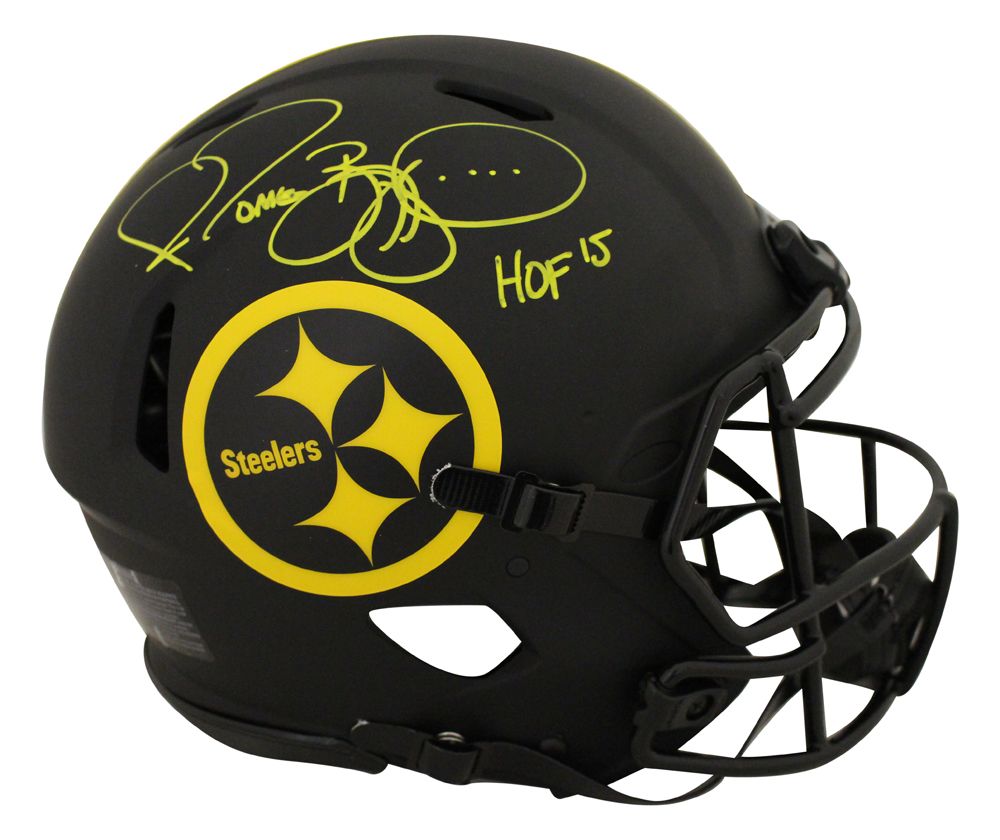 Jerome Bettis Signed Pittsburgh Steelers Authentic Eclipse Helmet HOF BAS