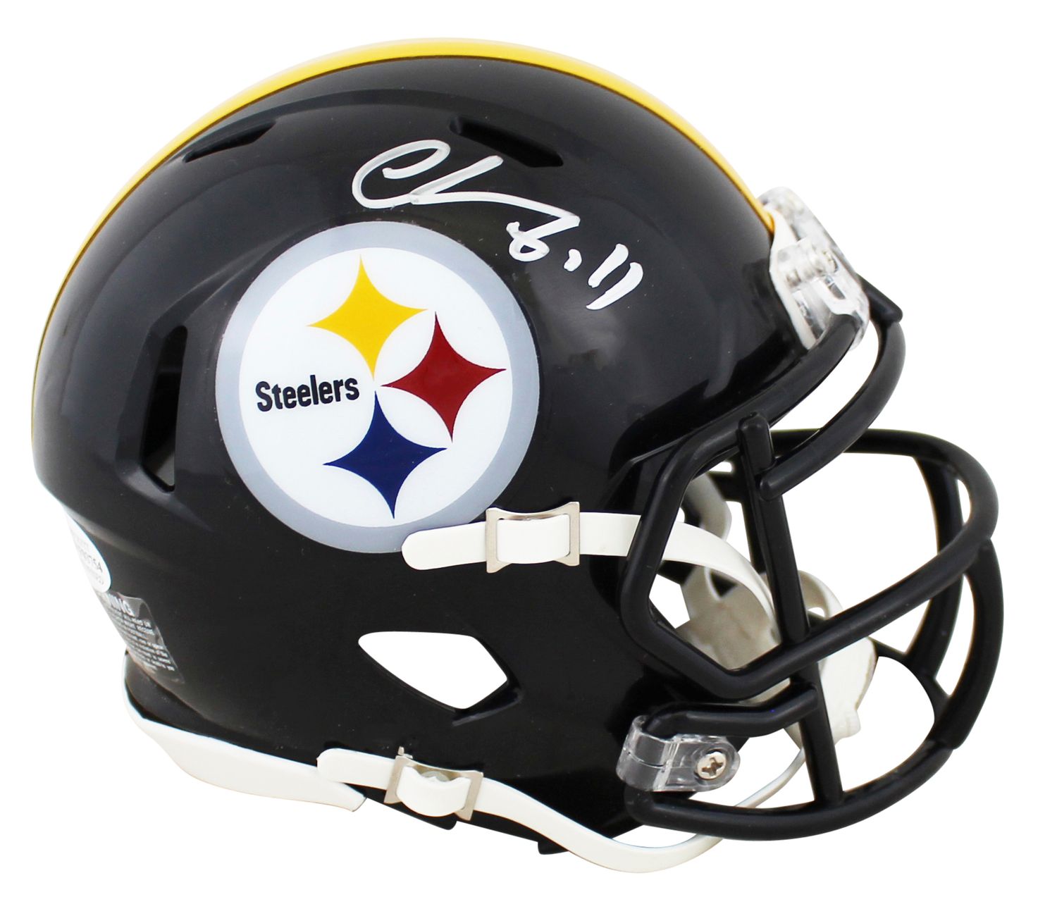Chase Claypool Autographed Pittsburgh Steelers Speed Mini Helmet Beckett