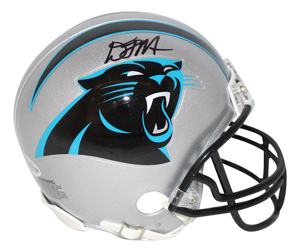 DJ Moore Autographed/Signed Carolina Panthers Mini Helmet BAS