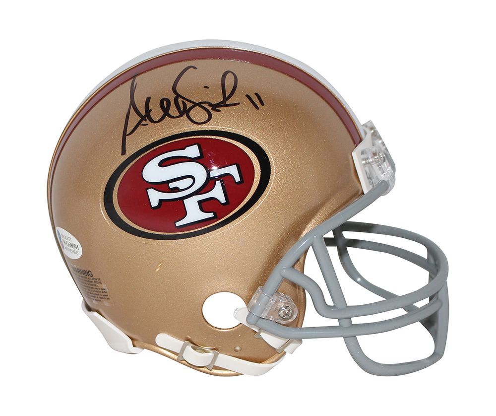 Alex Smith Autographed/Signed San Francisco 49ers VSR4 Mini Helmet BAS