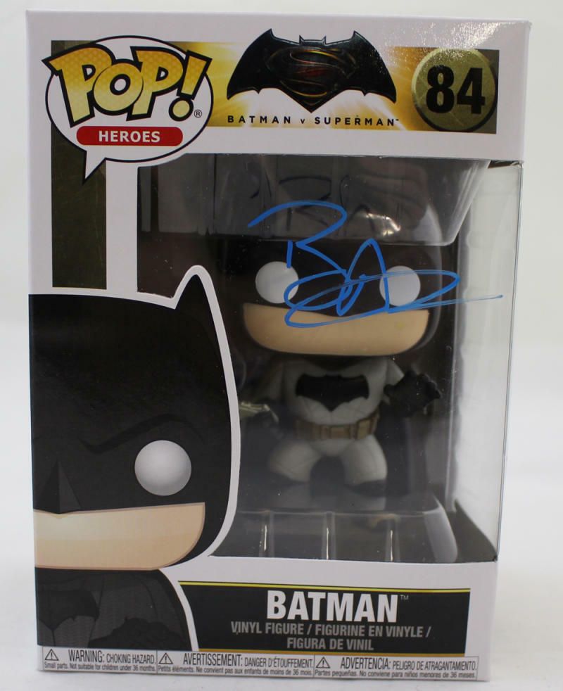 Ben Affleck Autographed Batman Funko Pop 84 Blue BAS
