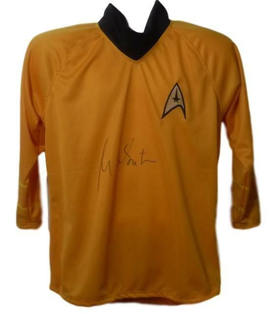 William Shatner Autographed Star Trek Yellow Uniform Shirt JSA