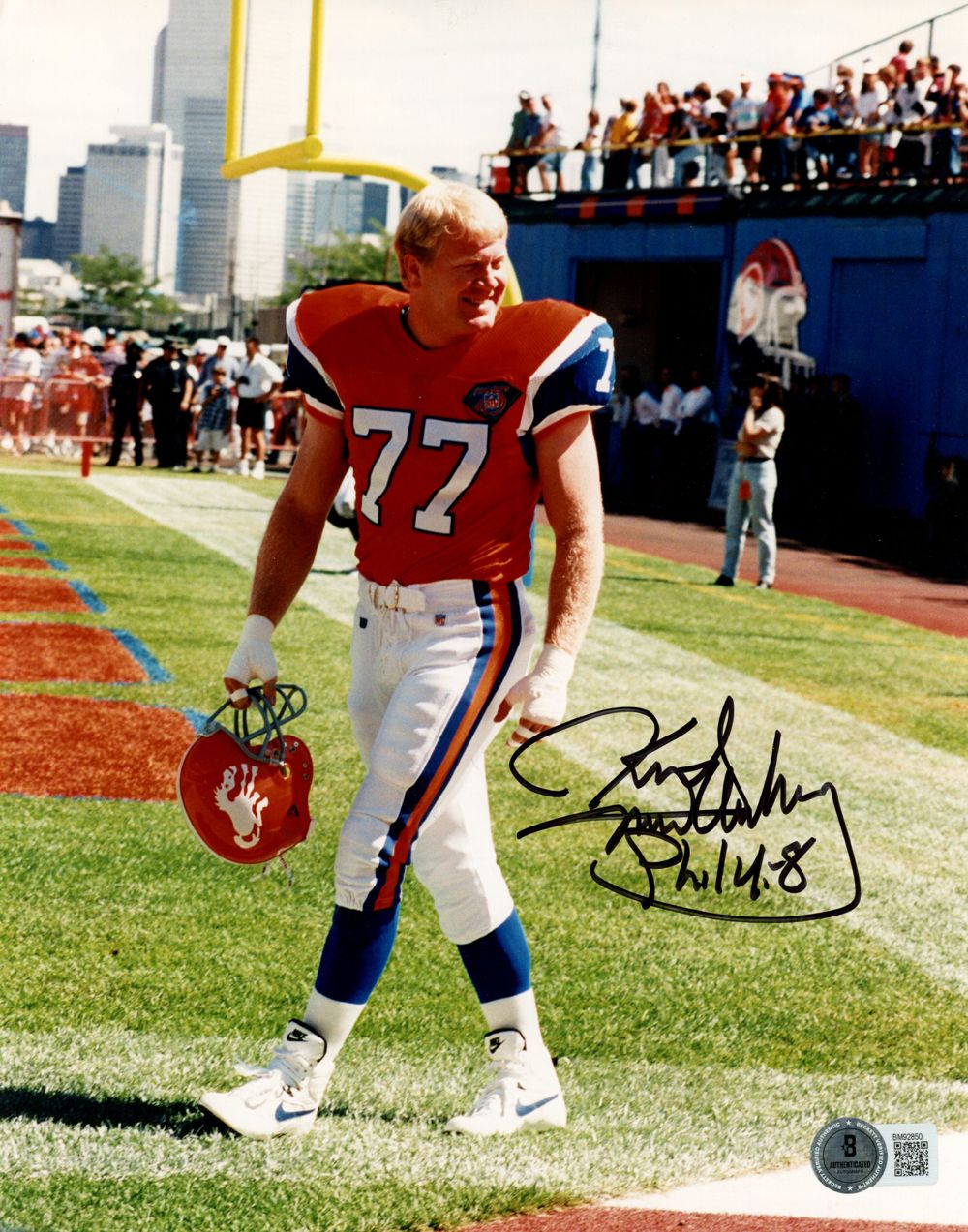Karl Mecklenburg Autographed Denver Broncos 8x10 Photo Beckett 45158