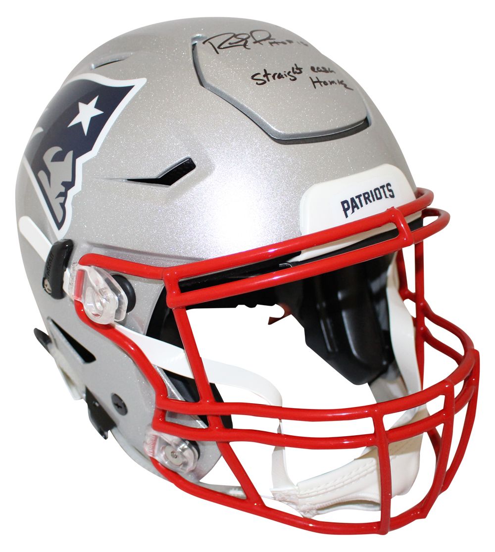 Randy Moss Signed New England Patriots Authentic Speed Flex Helmet BAS