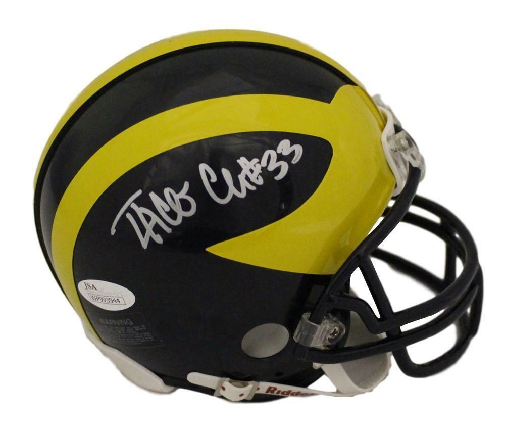 Taco Charlton Autographed Michigan Wolverines Mini Helmet JSA