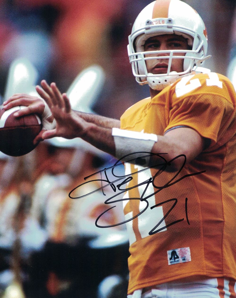 Heath Shuler Autographed/Signed Tennessee Volunteers 8x10 Photo