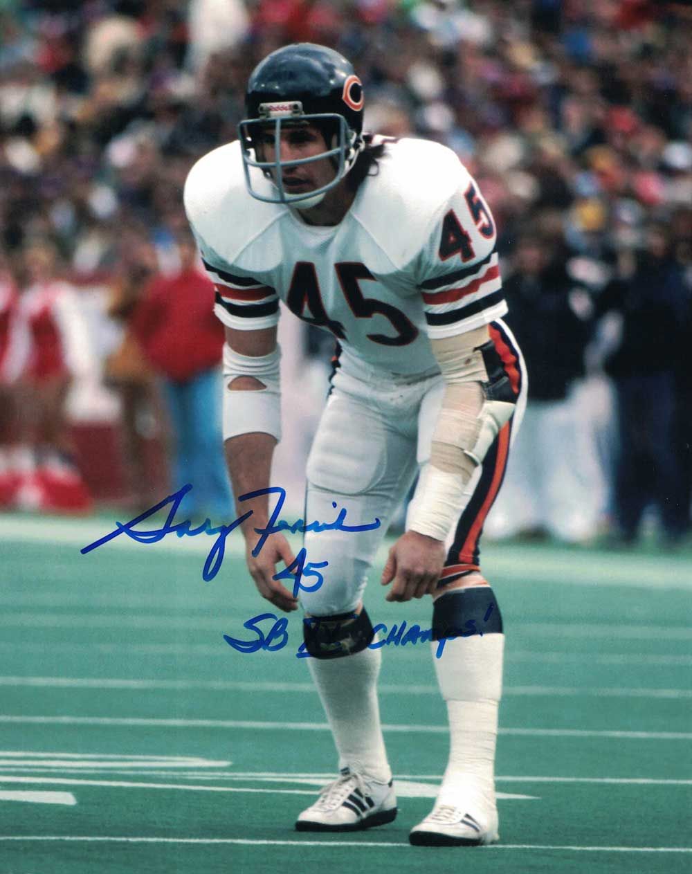 Gary Fencik Autographed/Signed Chicago Bears 8x10 Photo SB XX Champs