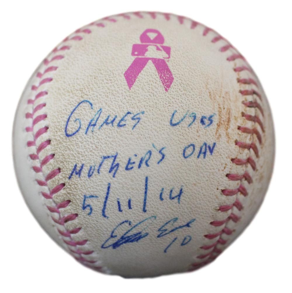 Edwin Encarnacion Signed Blue Jays Game Used Mother&#39;s Day Baseball MLB