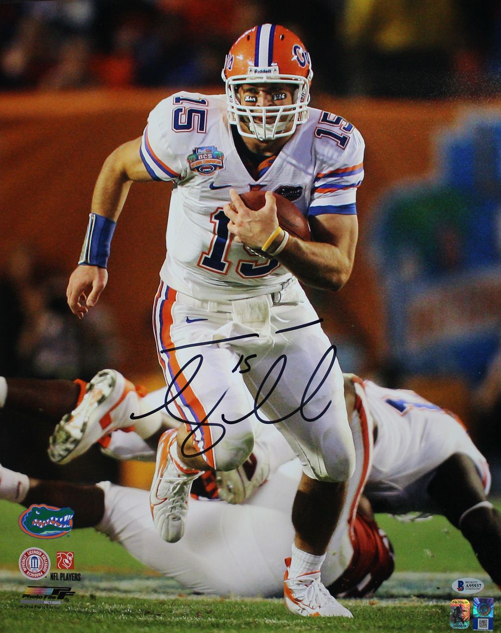 Tim Tebow Autographed/Signed Florida Gators 16x20 Photo PF