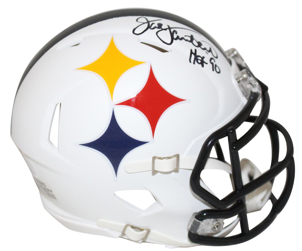 Jack Lambert Autographed Pittsburgh Steelers AMP Mini Helmet HOF JSA