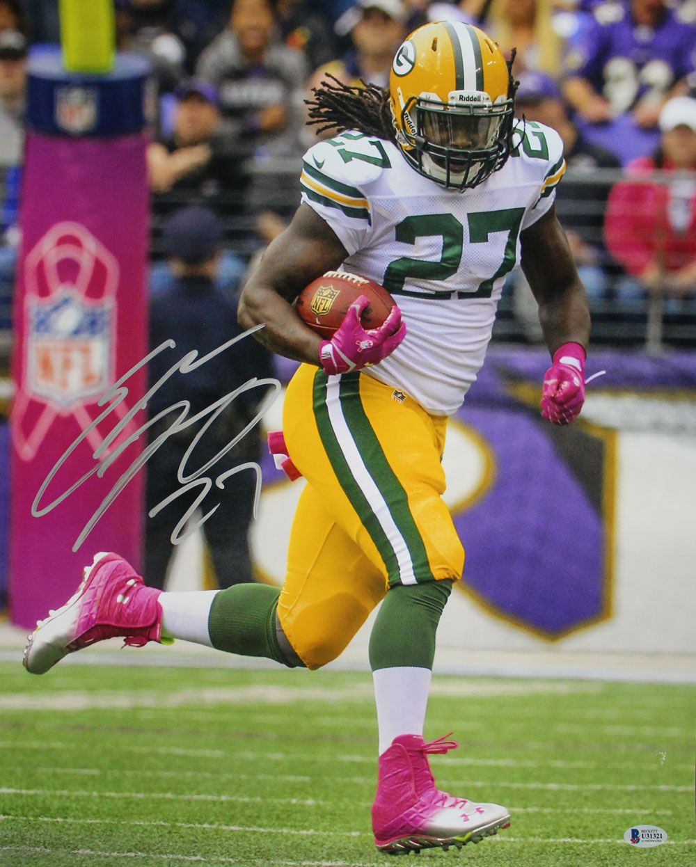 Eddie Lacy Autographed/Signed Green Bay Packers 16x20 Photo BAS