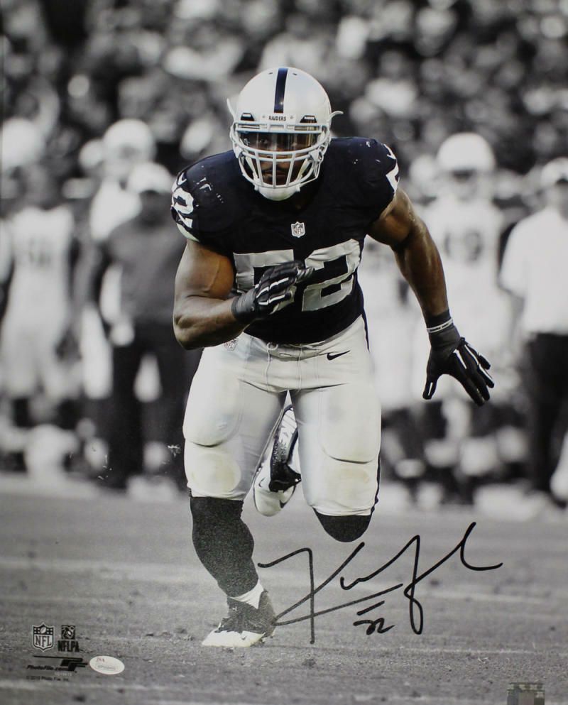 Khalil Mack Autographed Oakland Raiders 16x20 Photo JSA