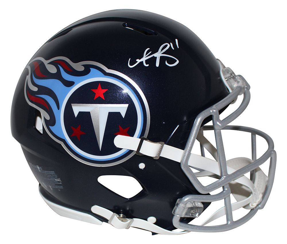 AJ Brown Autographed Tennessee Titans Authentic Speed Helmet BAS