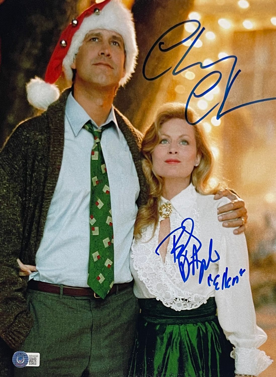 Chevy Chase Beverly D&#39;Angelo Christmas Vacation Signed Photo Beckett