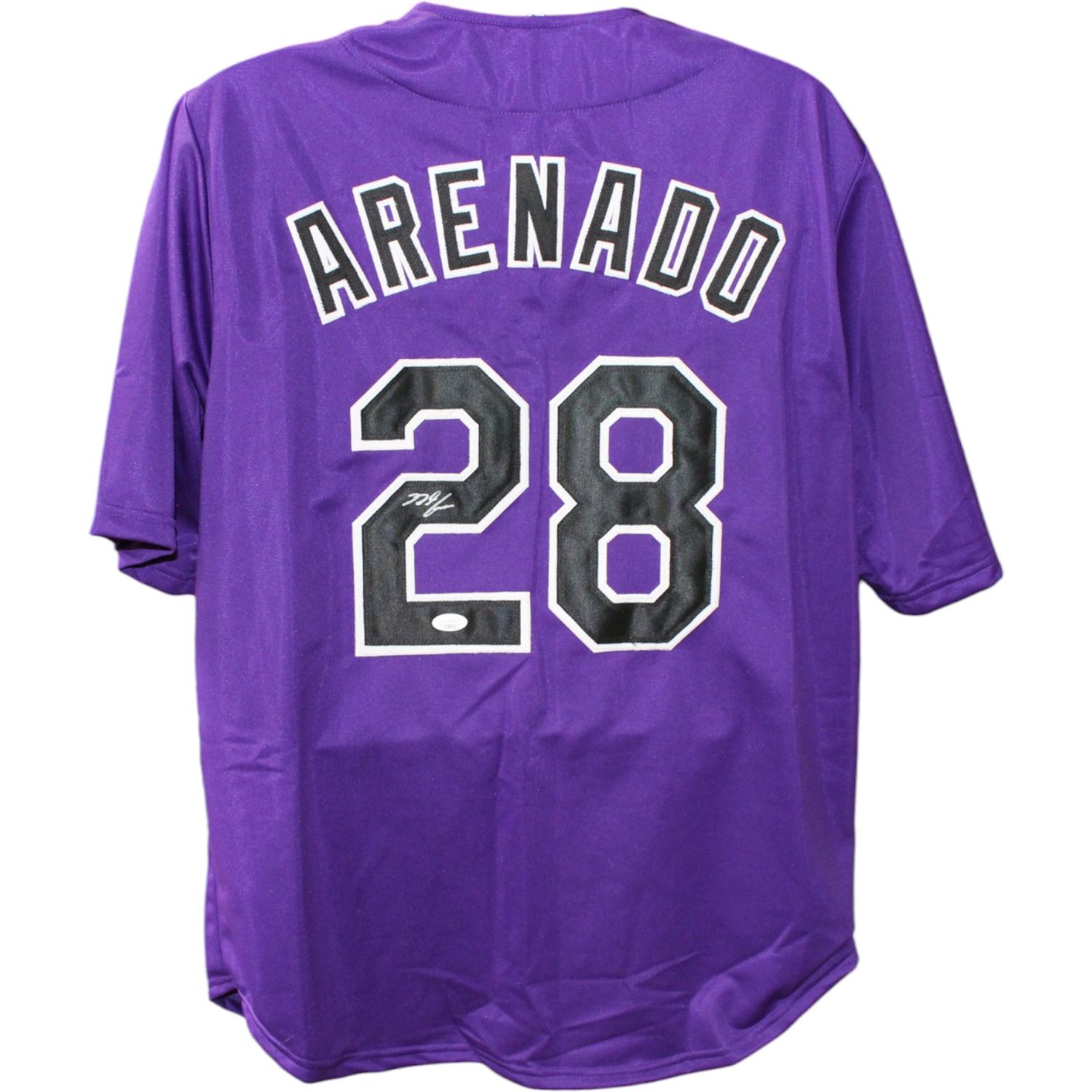 Nolan Arenado Autographed/Signed Pro Style Purple Jersey JSA 44509