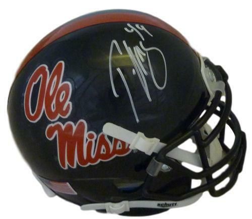 Patrick Willis Autographed Ole Miss Rebels Schutt Mini Helmet JSA